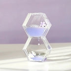 Purple Cute Flower Oil Drip Hourglass Creative Ornament