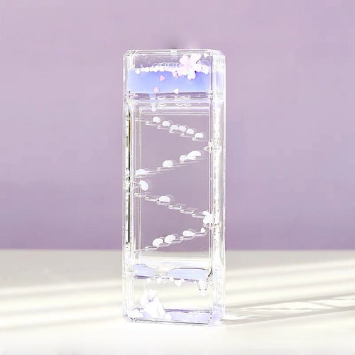Purple Cute Flower Oil Drip Hourglass Creative Ornament