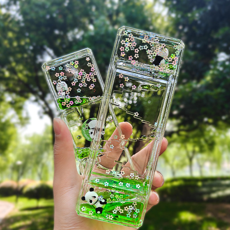 Green Cute Panda Oil Drip Hourglass Creative Ornament