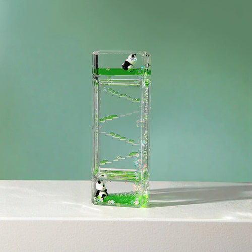 Green Cute Panda Oil Drip Hourglass Creative Ornament