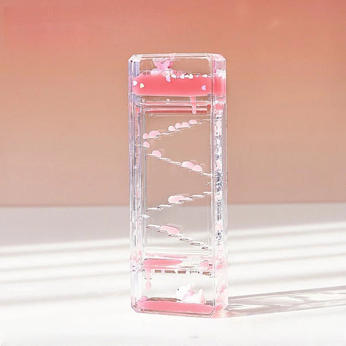 Pink Cute Flower Oil Drip Hourglass Creative Ornament