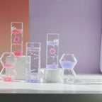 Pink Cute Flower Oil Drip Hourglass Creative Ornament
